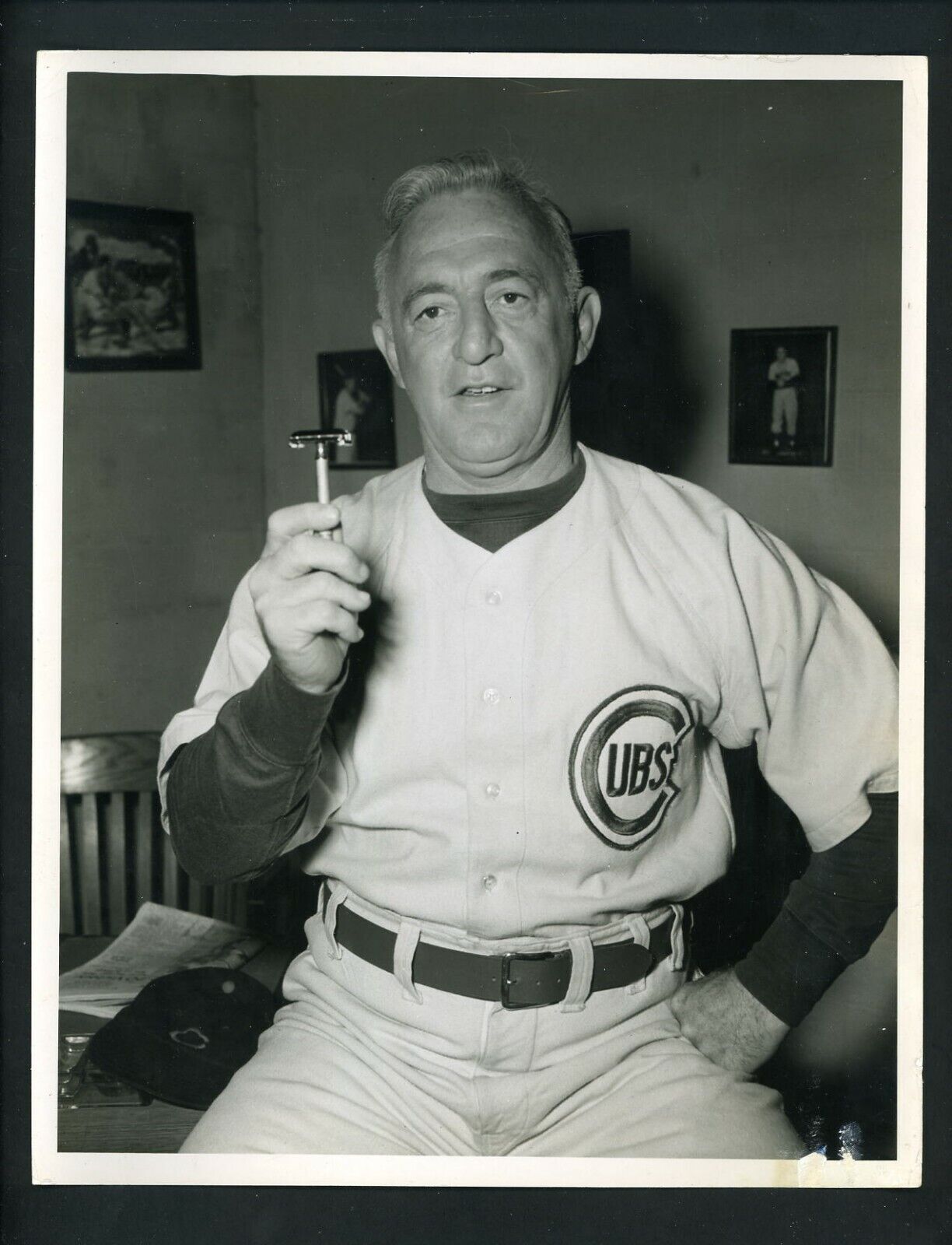 Frankie Frisch circa 1950 Type 1 Press Photo Poster painting Chicago Cubs