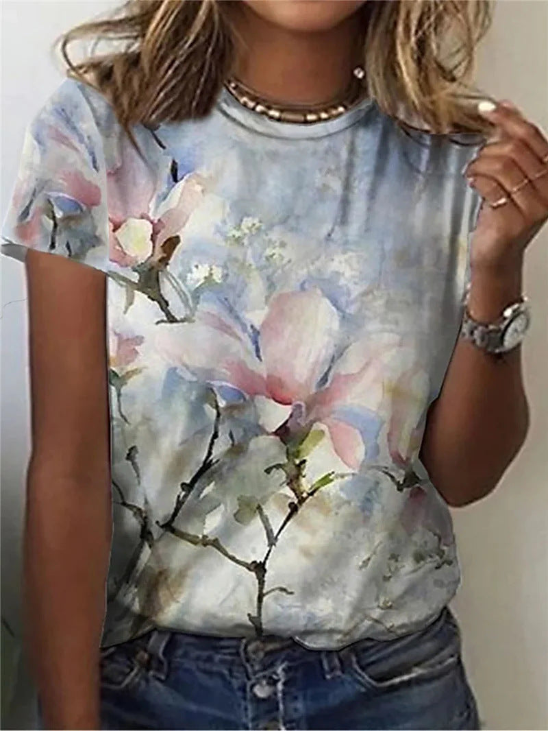 Women Half Sleeve V-neck Solid Color Dress