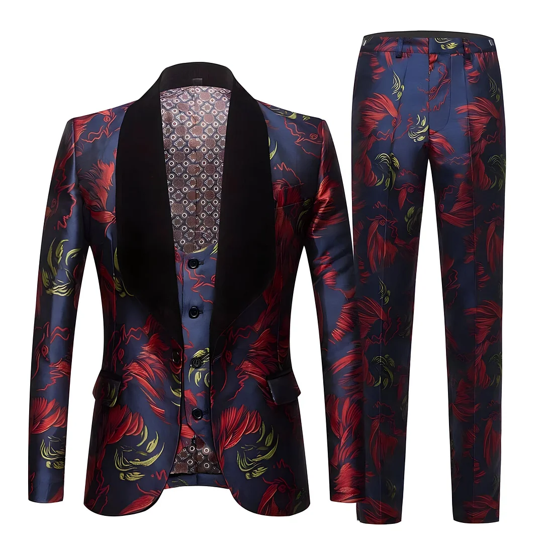 The Sorino Jacquard Slim Fit Two-Piece Suit - Multiple Colors