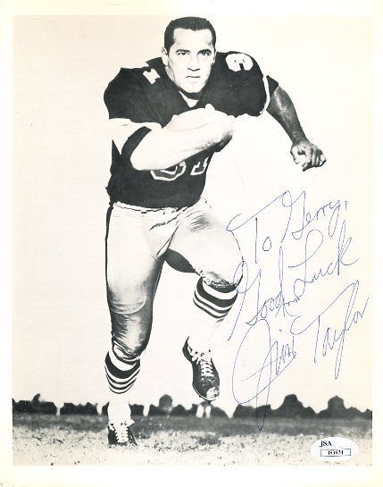 Jim Taylor Vintage Saints Signed Jsa Certed 8x10 Photo Poster painting Authentic Autograph