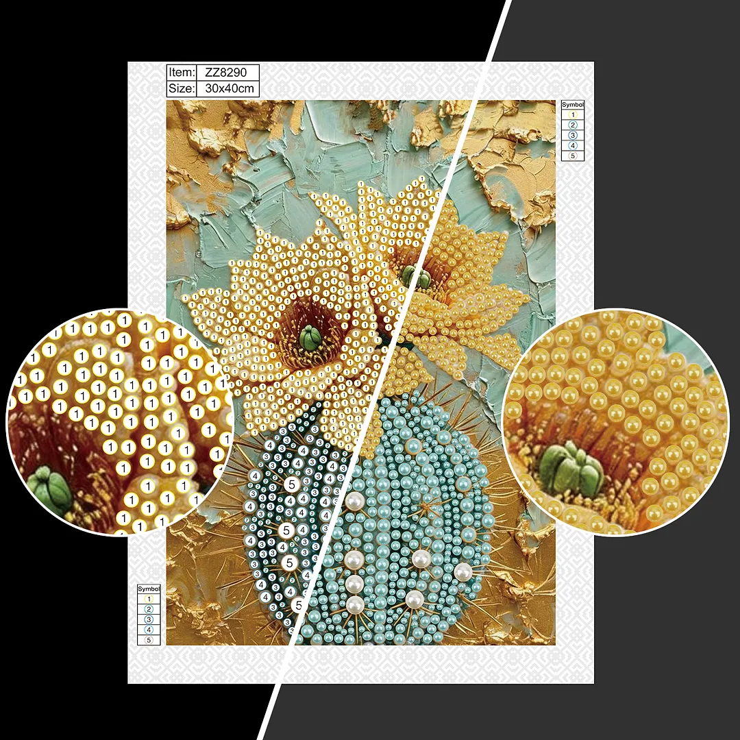 Diamond Painting - Partial Special Shaped Drill - Sunflowers(Canvas|30x40cm)