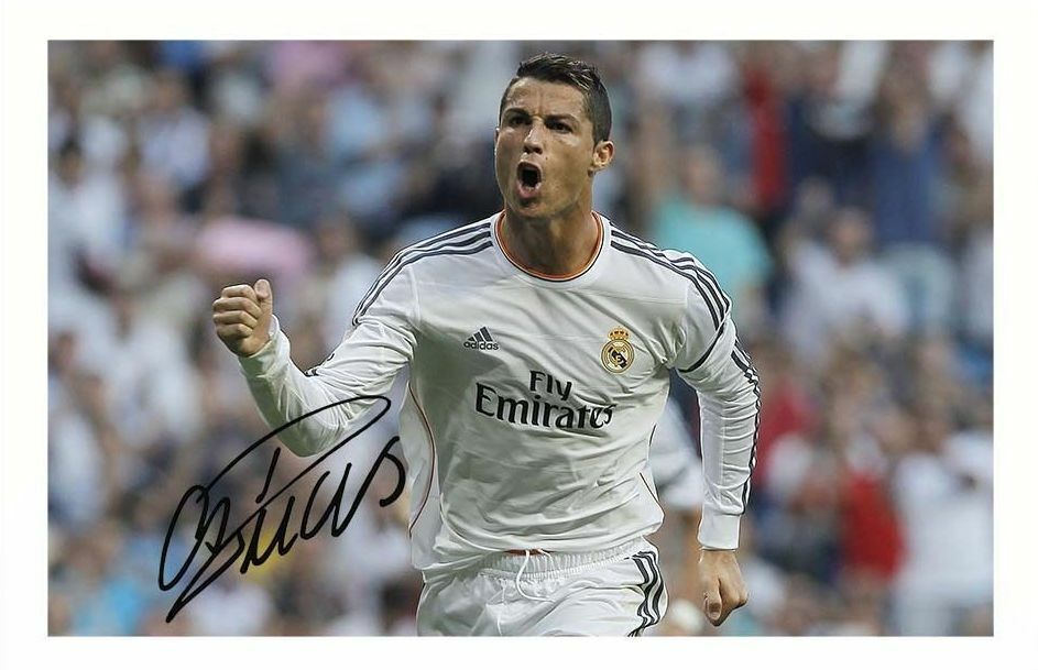 CRISTIANO RONALDO - REAL MADRID AUTOGRAPH SIGNED Photo Poster painting POSTER PRINT