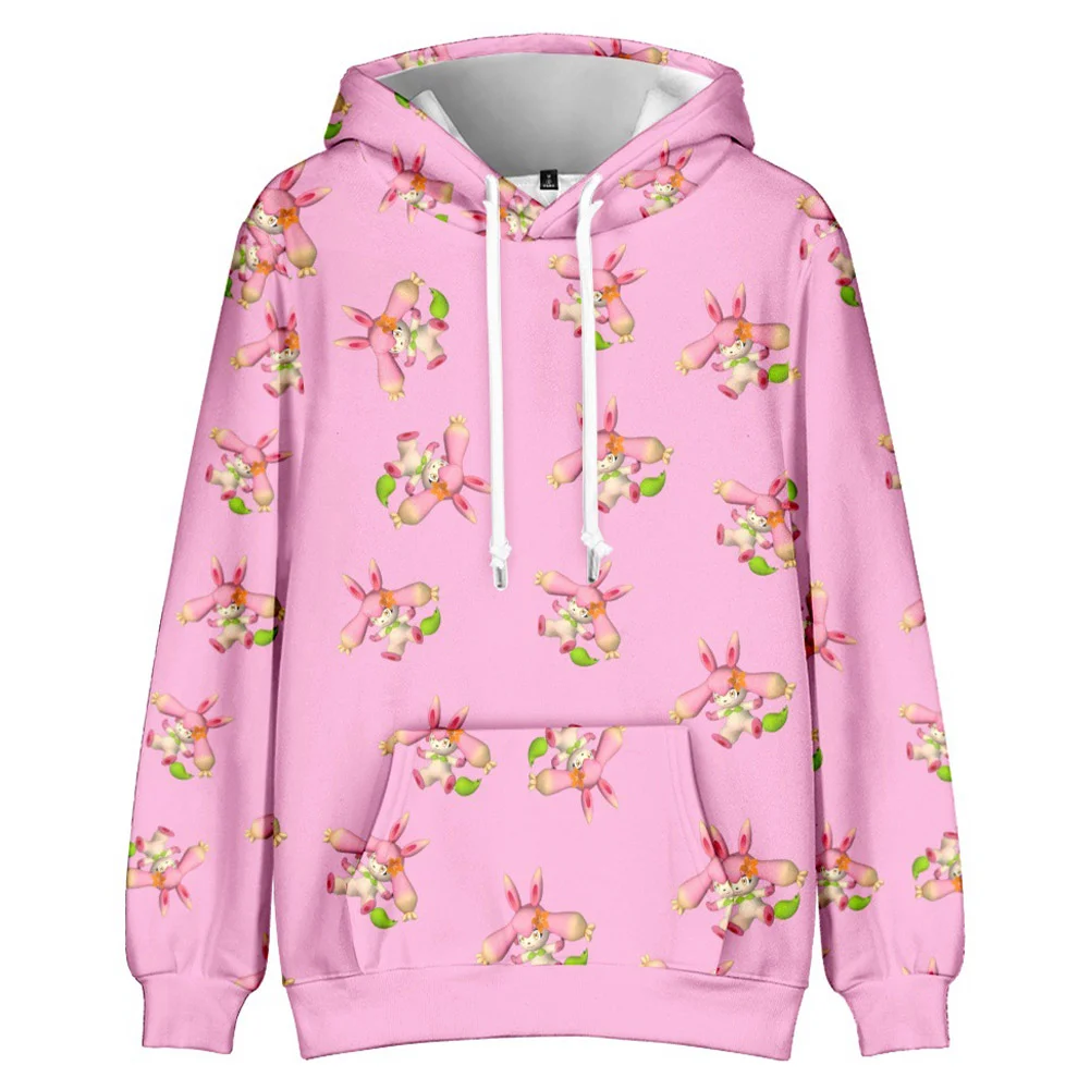 Game Palworld Flopie Pink Cartoon Hoodie Outfits Cosplay Costume Halloween Carnival Suit