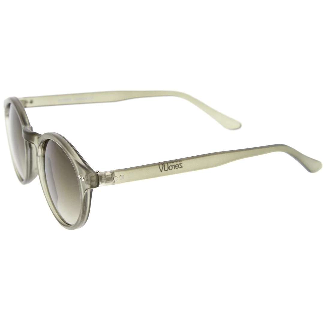 Classic Horn Rimmed Keyhole Nose Bridge P3 Round glasses 46mm