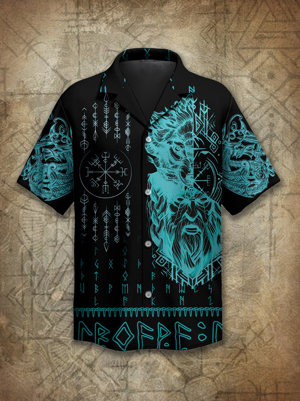 Viking Norse Odin's Legacy Spirit Power Heritage Hawaiian Shirt / Rvogue / Rvogue