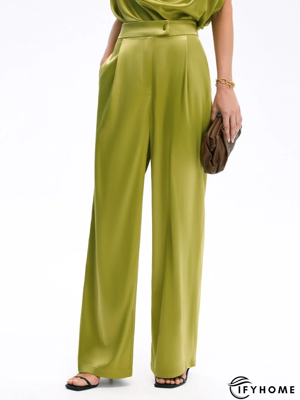 Summer Lightweight Zipper fly Straight Leg Elegant Pants | IFYHOME