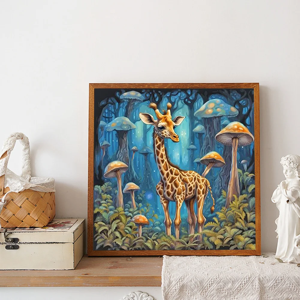 Diamond Painting - Full Round Drill - Giraffe(Canvas|40*40cm)