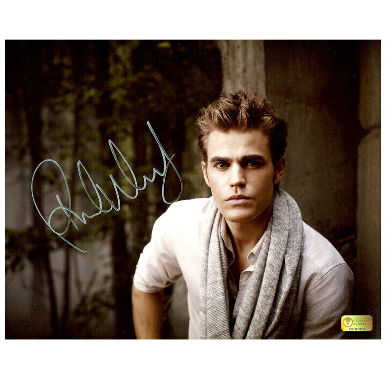 Paul Wesley Autographed The Vampire Diaries Stefan Salvatore 8×10 Photo Poster painting