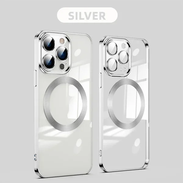 Electroplating Wireless Magnetic Charging All-Inclusive With Lens Protection Case for iPhone