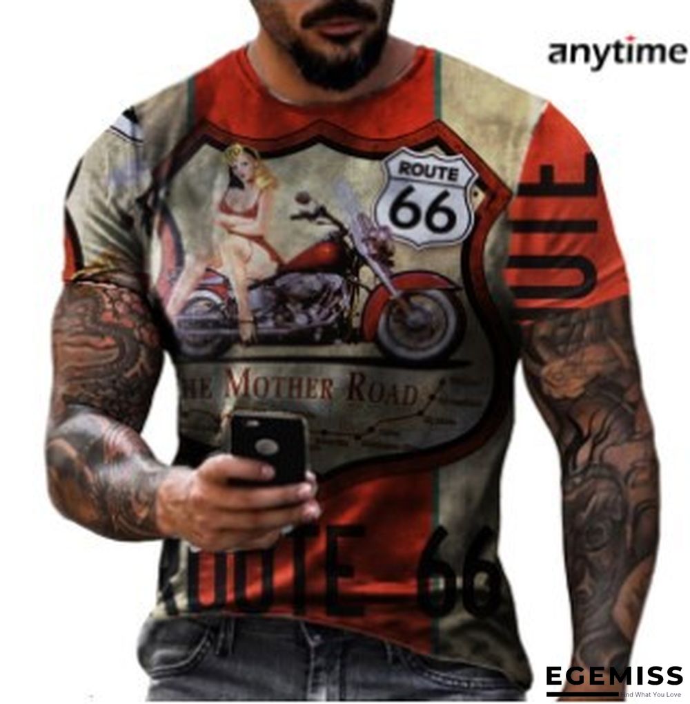 Casual Summer Slim Print Thin Youth T-shirt Trend | EGEMISS