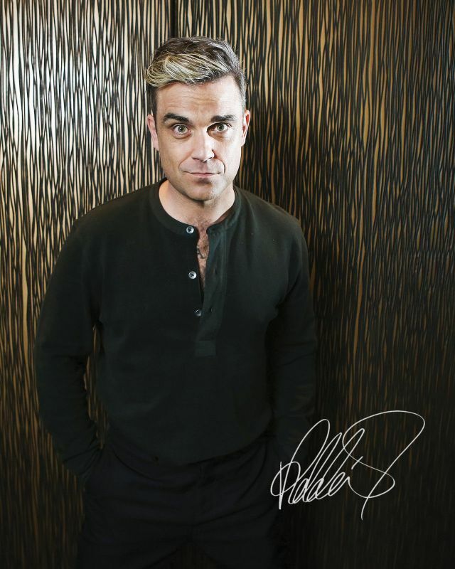 Robbie Williams Autograph Signed Photo Poster painting Print