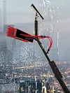 [US Local Warehouse] 11pcs Extended Window Cleaning Kit Easy To Use Telescopic Water Supply Brush Kit