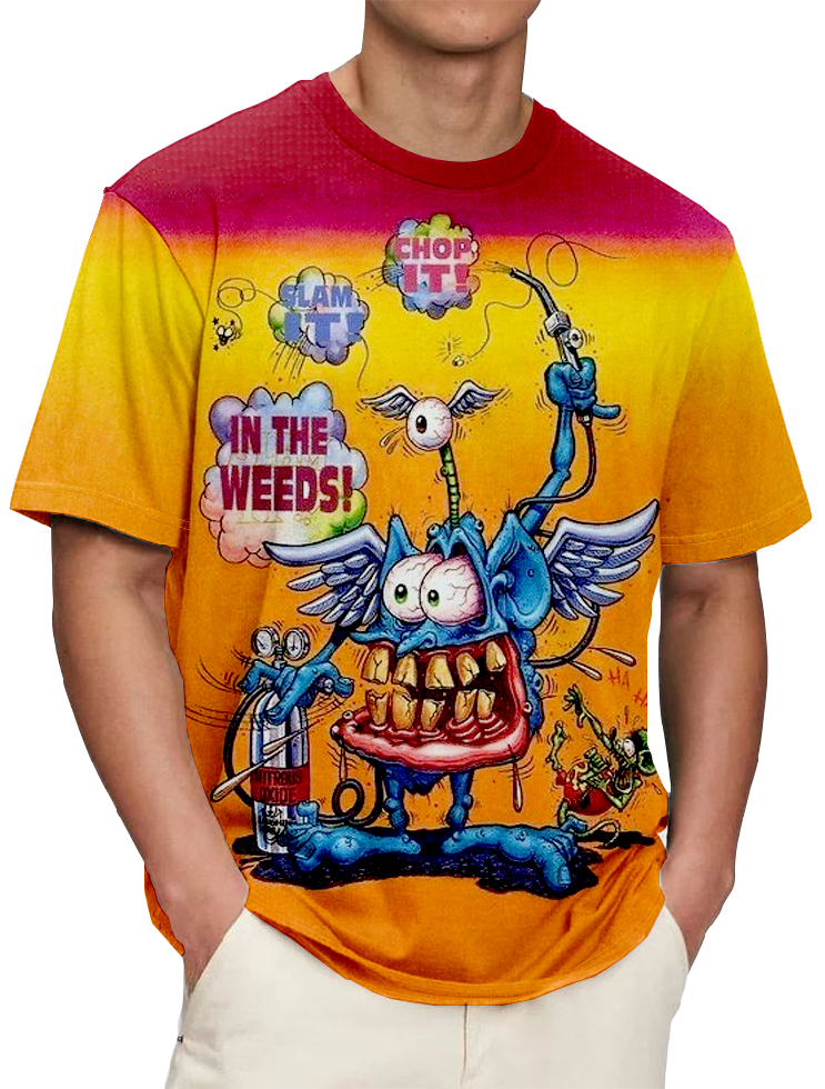 Men's Retro Modified Car Monster Short Sleeve T-Shirt PLUSCLOTHESMAN