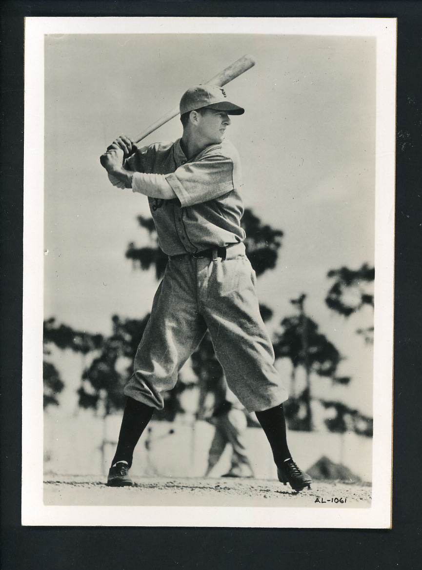 Don Ross batting stance circa 1940's Press Original Photo Poster painting Detroit Tigers