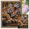 Tiger Cub - 11CT Stamped Cross Stitch 27*37cm(Brand)