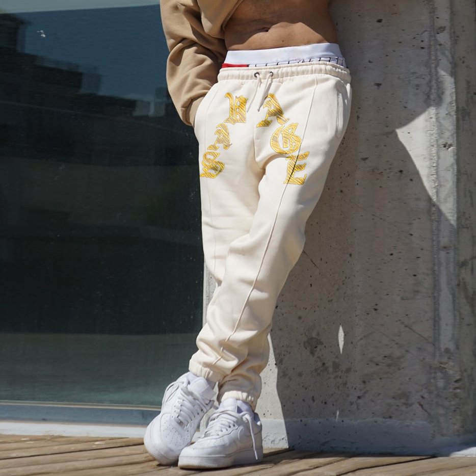 Retro Street Hip-Hop Print Sweatpants