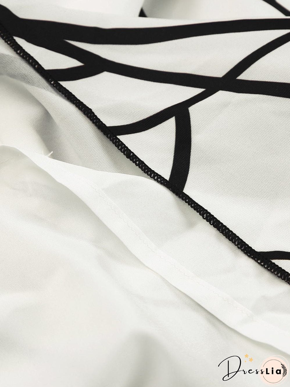 Elegant Abstract Print Maxi Dress