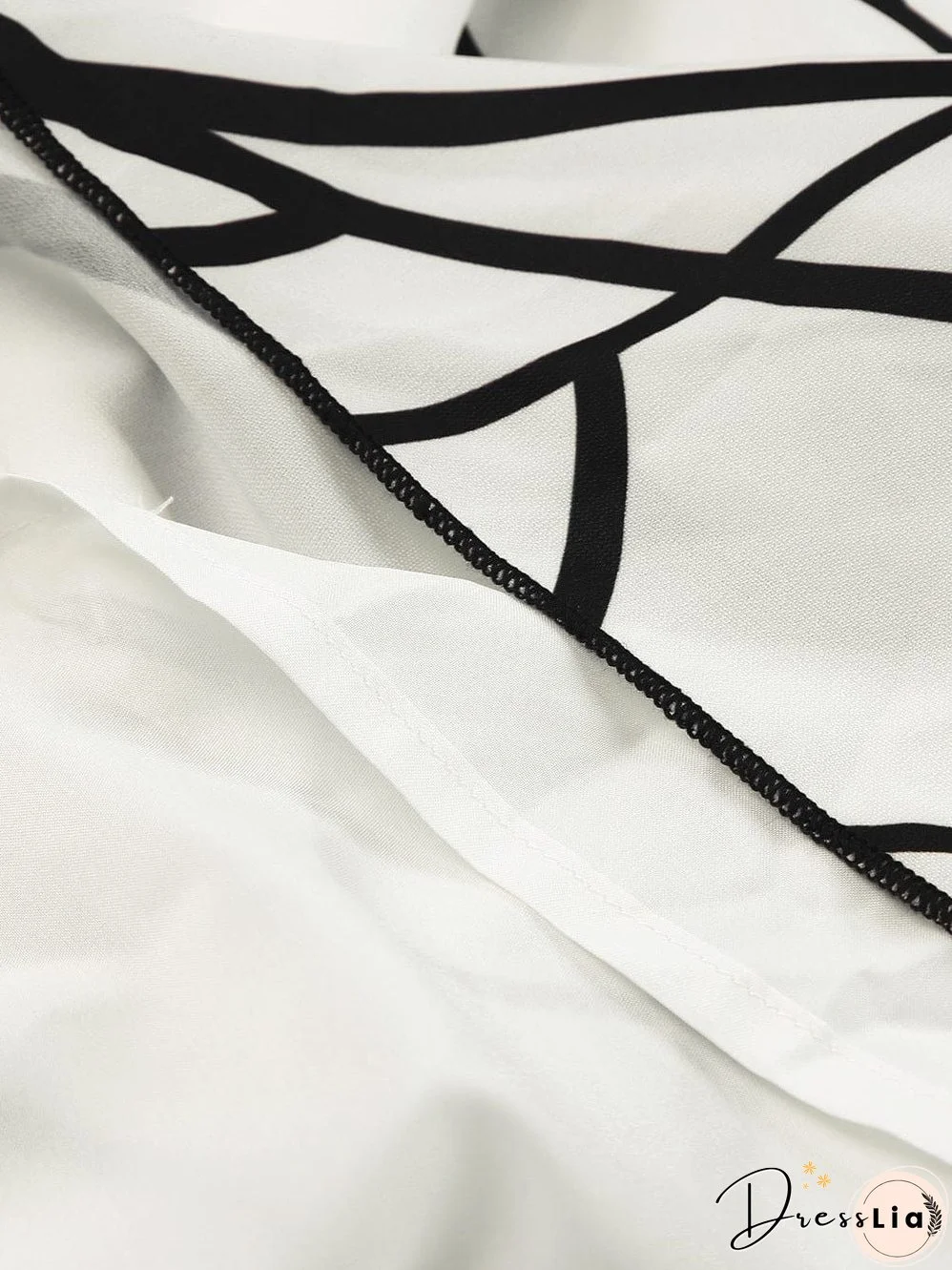 Elegant Abstract Print Maxi Dress