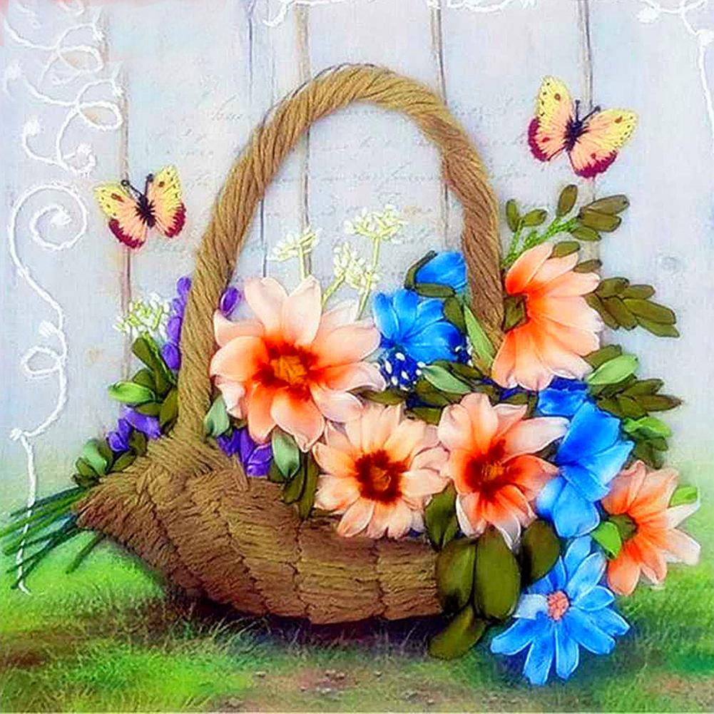 

30*30CM - Round Drill Diamond Painting - Flower, 501 Original