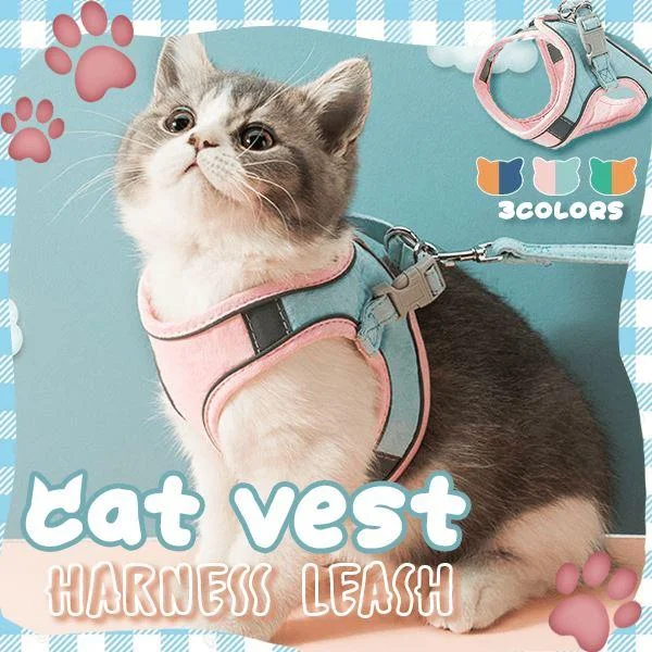Cat Vest Harness Leash Set、、sdecorshop