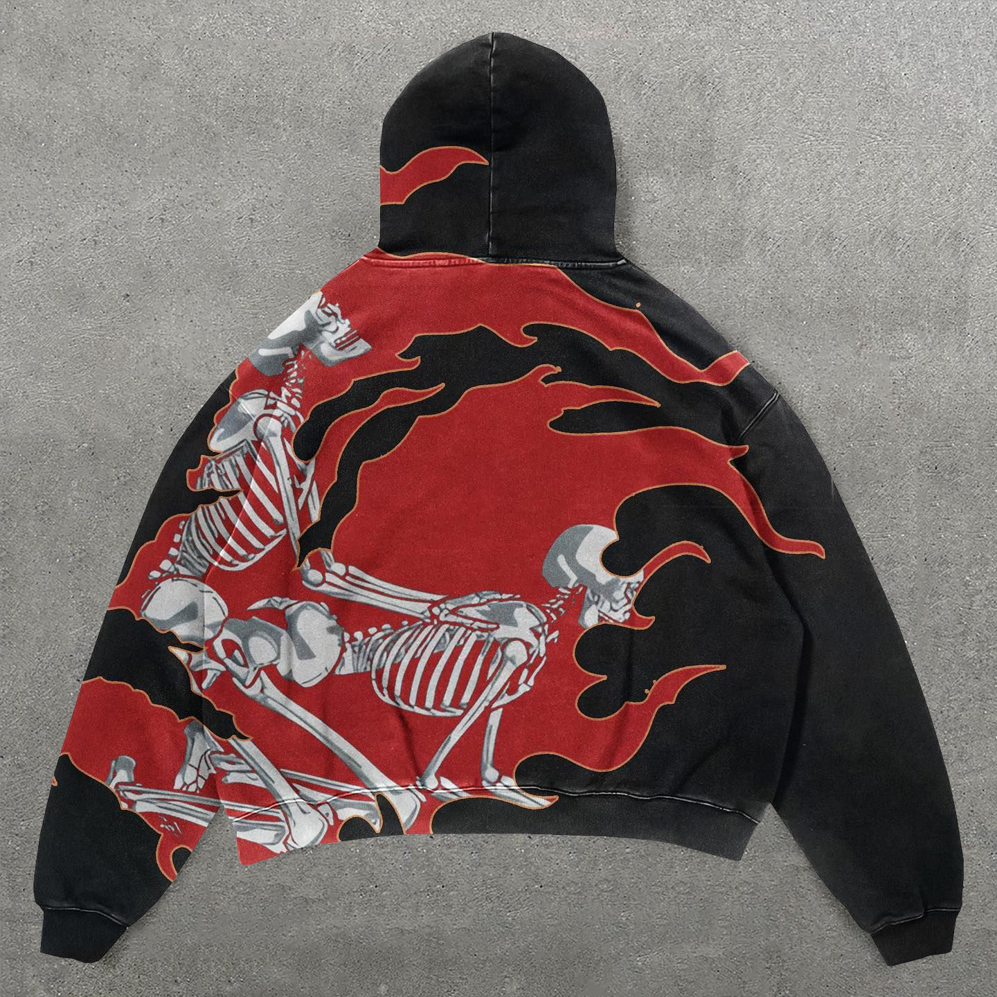 Burn For Your Love Print Long Sleeve Hoodies