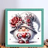 Flower Gnome - 18CT Stamped Cross Stitch - 30*30cm - Cartoon
