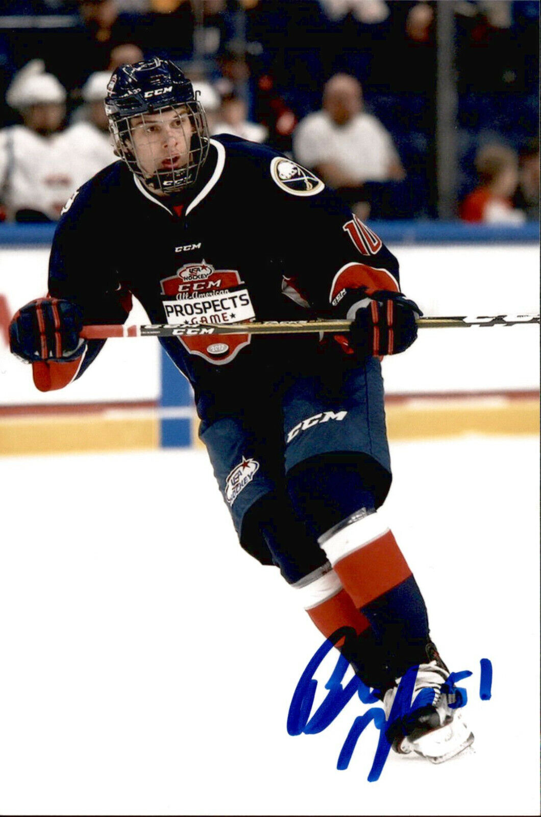 Blake McLaughlin SIGNED 4x6 Photo Poster painting TEAM USA / ANAHEIM DUCKS #2