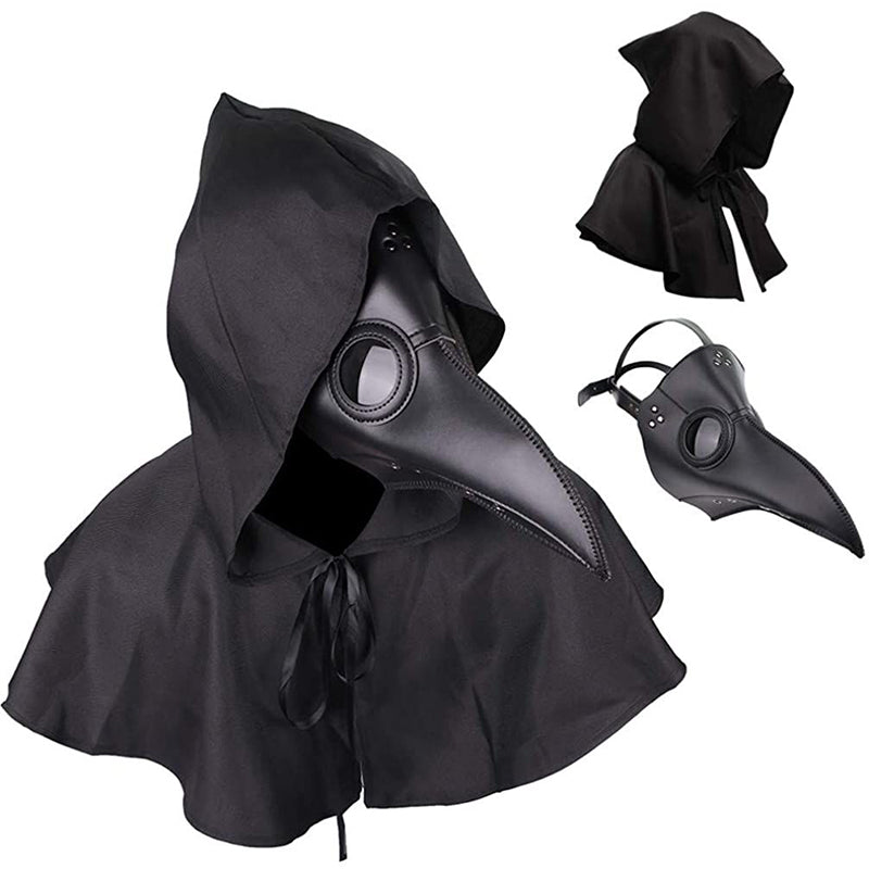 Old Plague Doctor Leather Mask Medieval Bird Mask