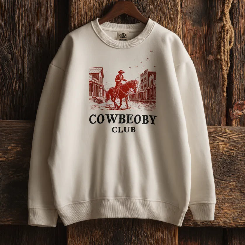 Western Graphic Sweatshirt For Casual Wear