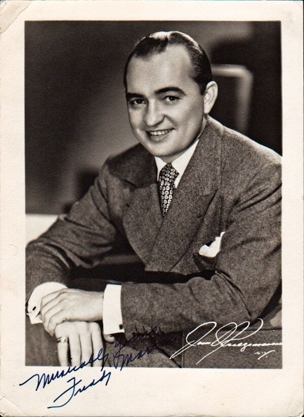 Vintage FREDDY MARTIN Signed Photo Poster painting