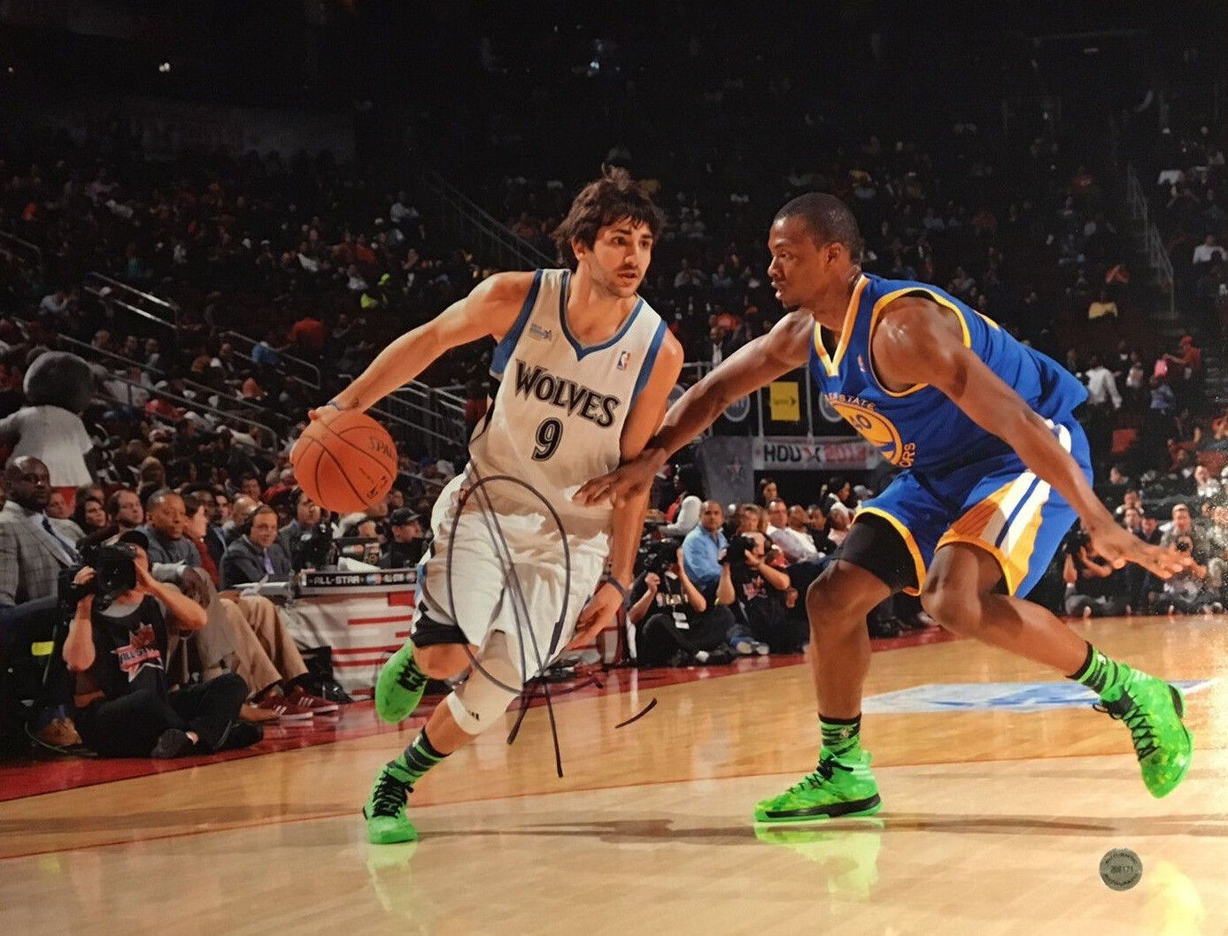 GFA Minnesota Timberwolves * RICKY RUBIO * Signed 11x14 Photo Poster painting R3 COA