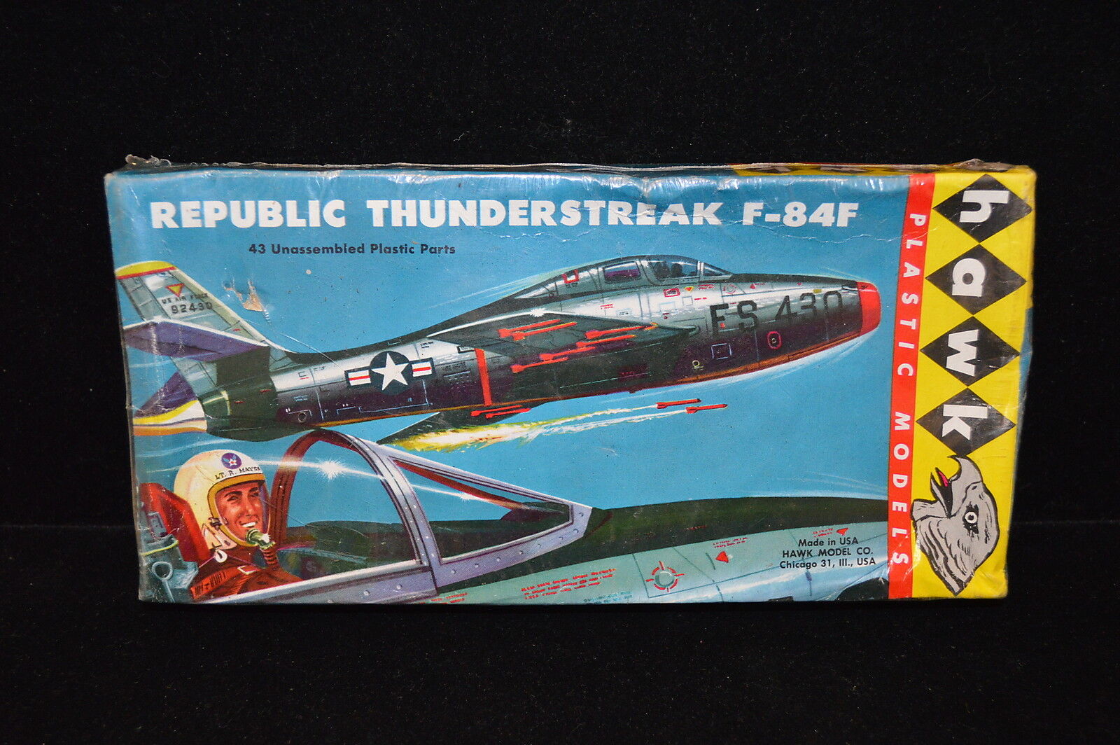 1959 Hawk Republic Thunderstreak F-84F Sealed Plastic Models See Photo Poster paintings #2