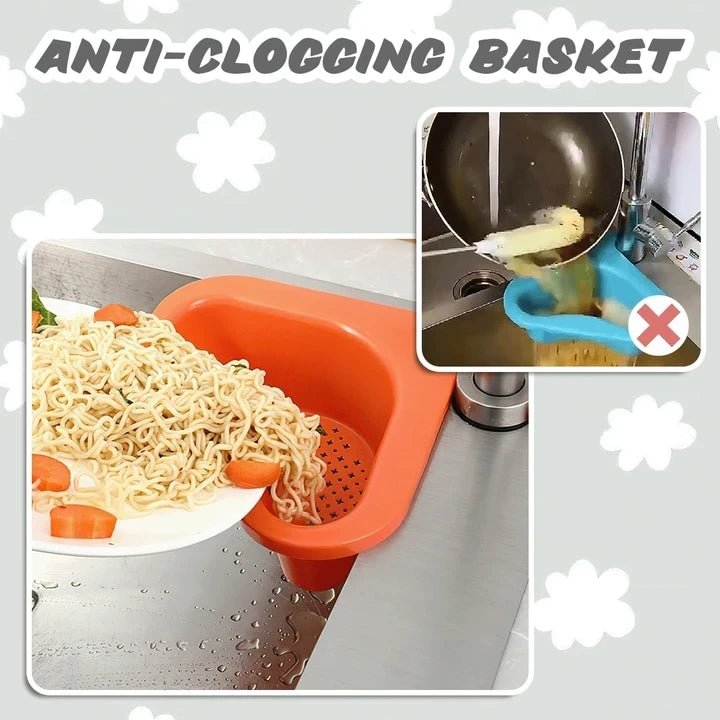 🔥 Kitchen Sink Drain Basket Swan Drain Rack🔥