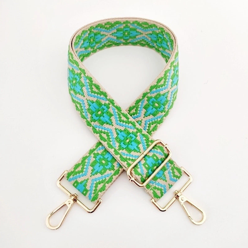 New 3.8cm Jacquard Webbing Wide Adjustable Bag Replacement Long Strap