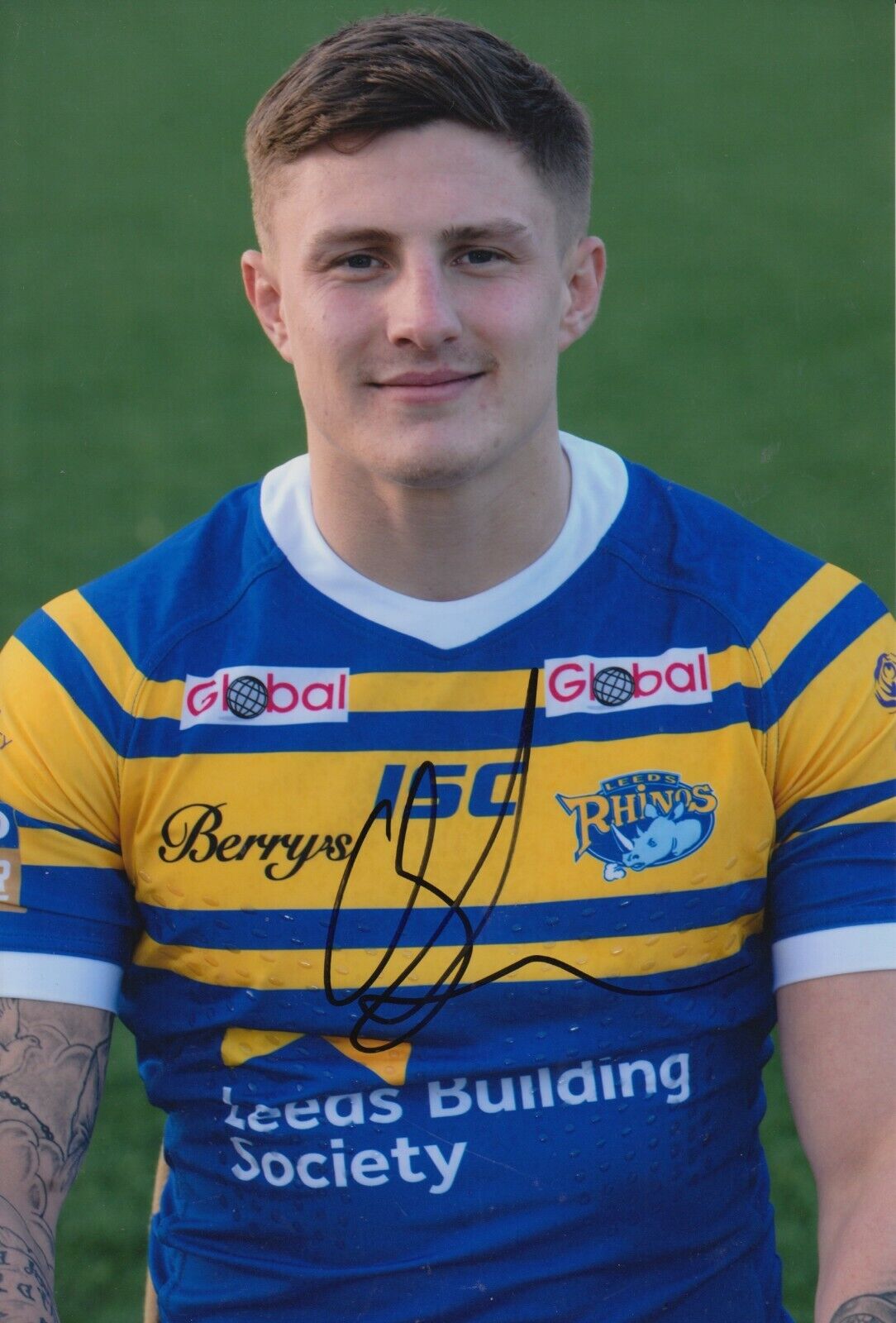 Liam Sutcliffe Hand Signed 12x8 Photo Poster painting - Leeds Rhinos Autograph.