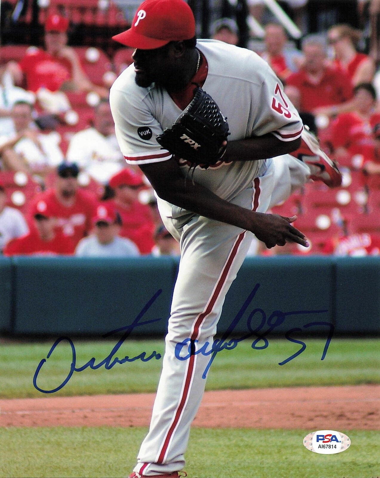 Antonio Alfonseca signed 8x10 Photo Poster painting PSA/DNA Philadelphia Phillies Autographed