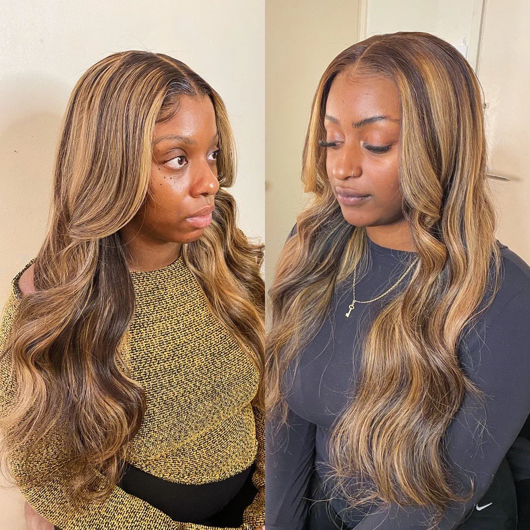Jewtribute Hair®| Body Wave Lace Front Wig Brown Wigs 