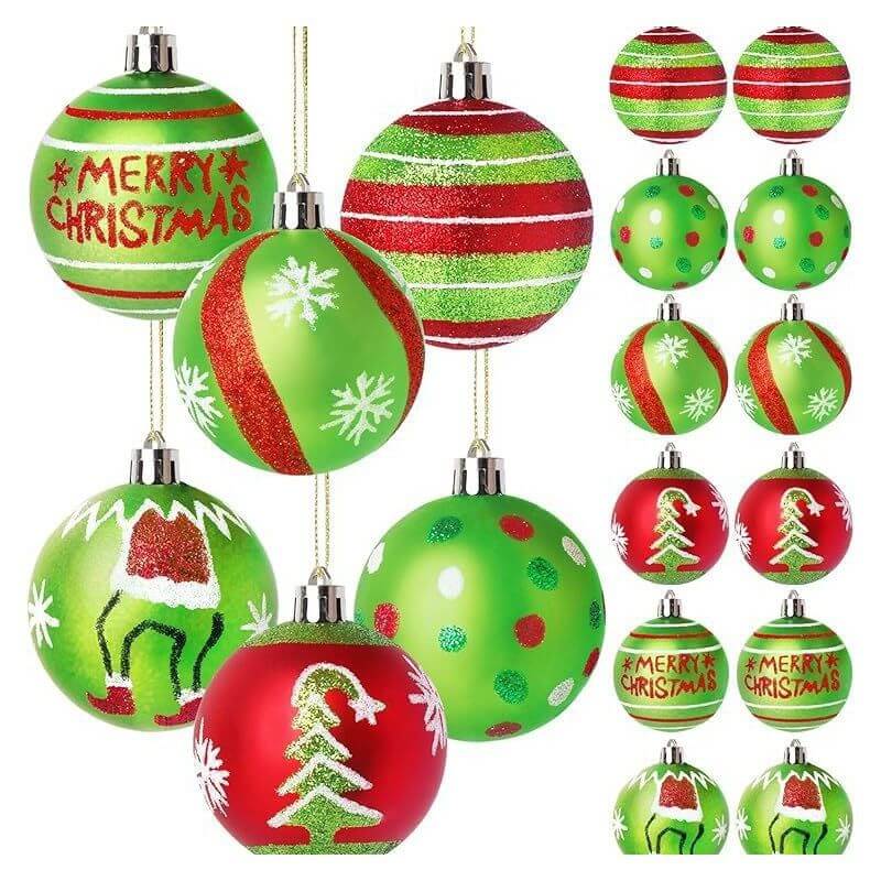 Christmas Ball Ornaments (12 PCS)
