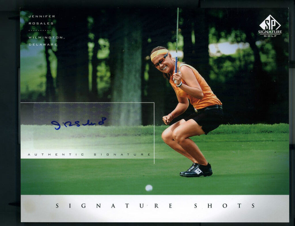 Jennifer Rosales Autographed Signed Upper Deck 2004 Golf SP Signature 8x10 Photo Poster painting