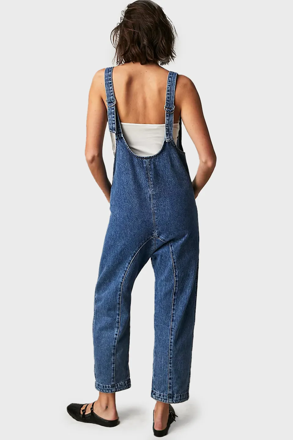 White comfy harem jumpsuit ~~~ s/M main image 1