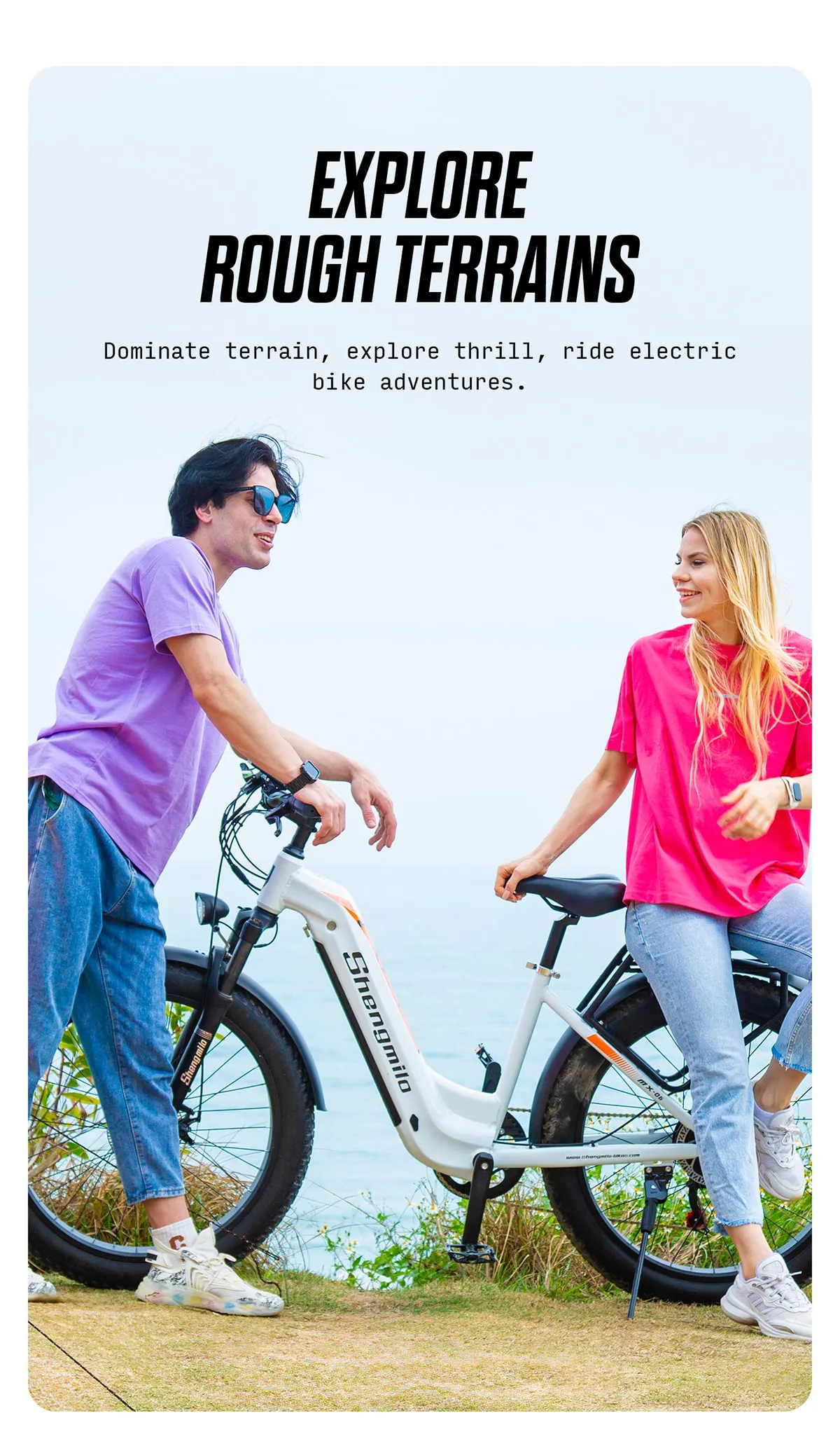 Shengmilo MX06Pro Bicicleta Eléctrica De Doble Motor – Batería 48V 17,5Ah, Pantalla Yolin, Neumáticos Fat De 26×3.0 Para Adultos