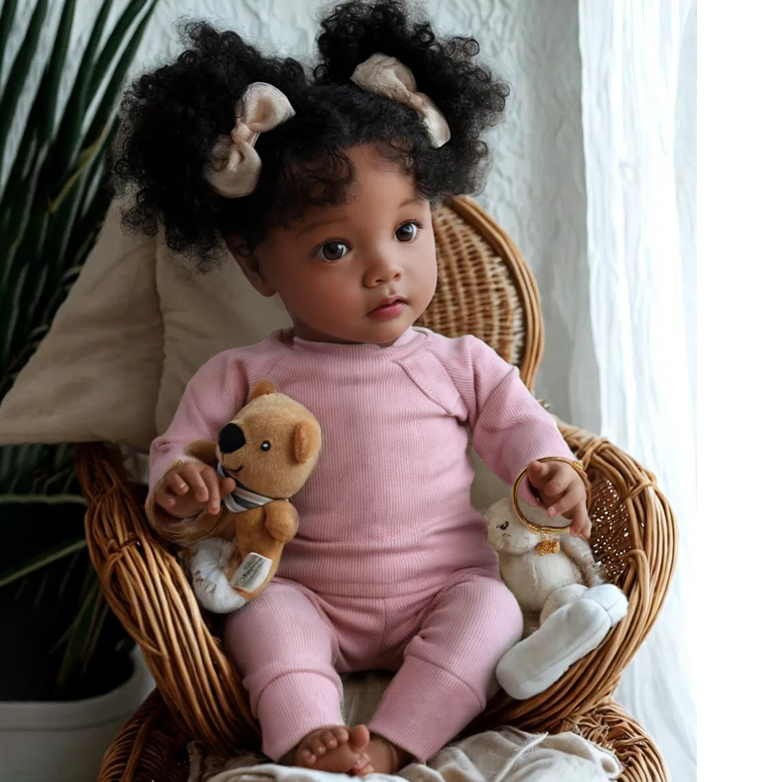 Babeside 20 Pink Mood African American Girl Daisy