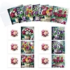 12Pcs Flower Bouquet DIY Diamond Painting Greeting Cards for Adult Holiday Gifts