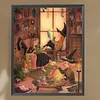 Hexe 5d DIY Quadrat Vollbohrer Diamond Painting Kit für Zuhause Wanddekoration 45x55cm