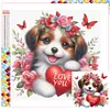 uk.everydayedeals Diamond Painting - Full Square - Love Heart Dog(35*35cm)