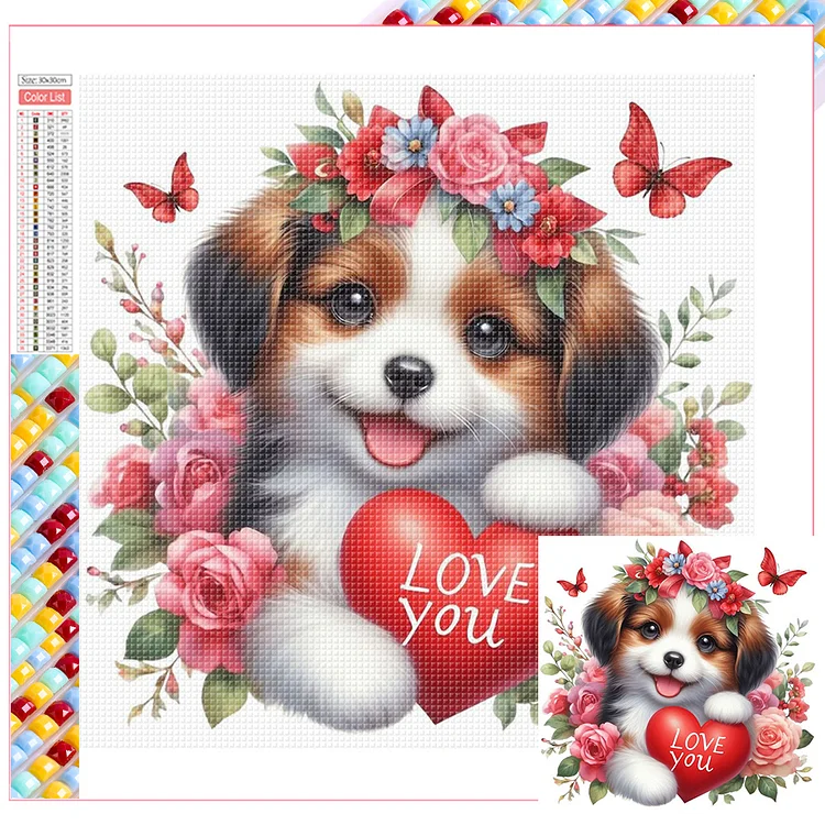 Love Heart - Full Square - Diamond Painting(35*35cm)