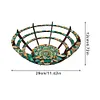 (US Local)Flower Diamond Painting Wooden Serving Tray Decorative Diamond Art Fruit Tray(E)