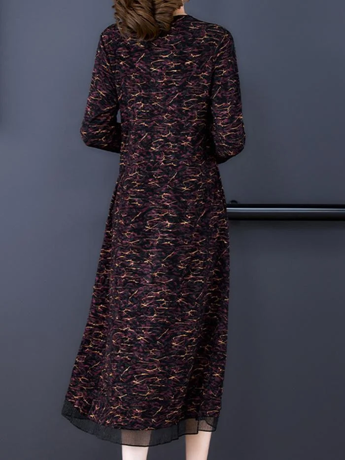 Fashionable Plus Size A-line Dress