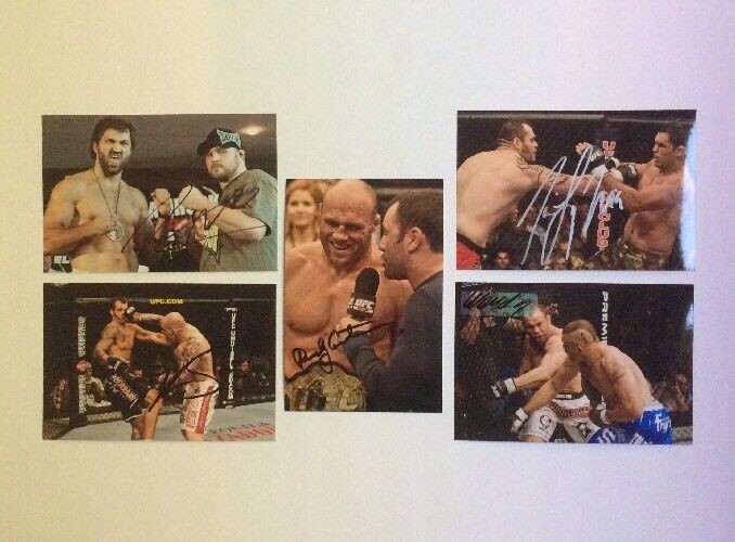 UFC Signed Photo Poster painting Lot 7 (5) Will Pass BAS JSA Authentic