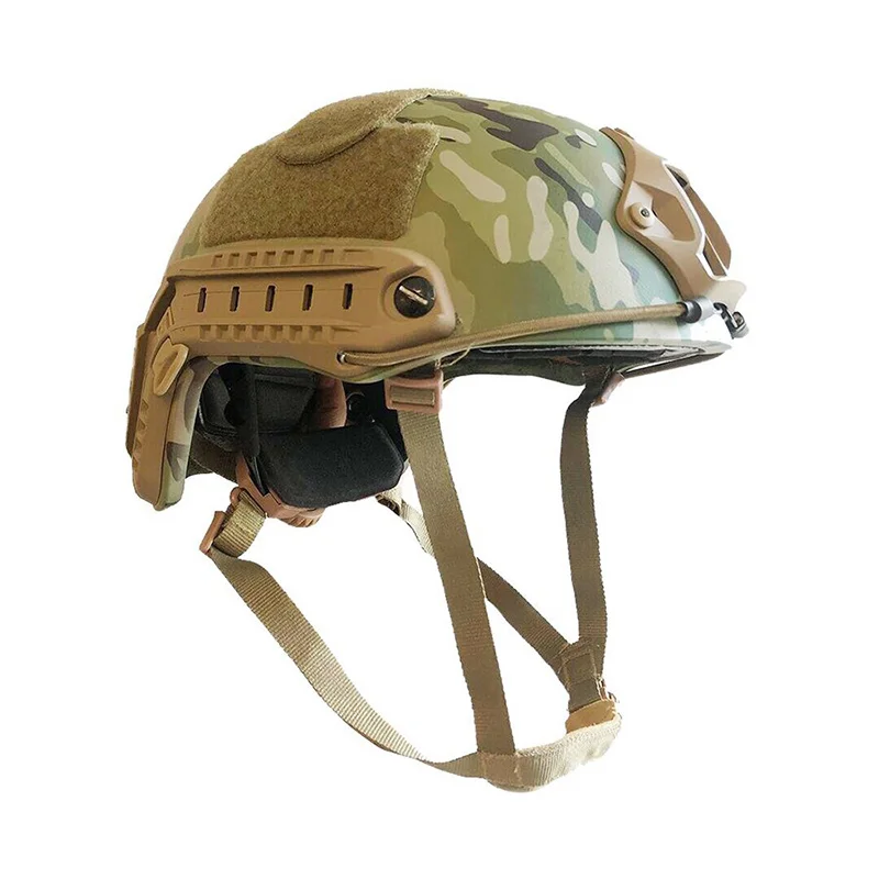 Camouflage Green Military Tcatical Helmet NIJ Level IV FAST Full-Cut Combat II Kevlar Bulletproof Ballistic Helmets